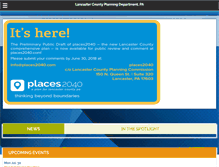 Tablet Screenshot of lancastercountyplanning.org